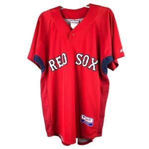 MLB Majestic Authentic Boston Red Sox Cool Base Batting Practice Jersey M Blank